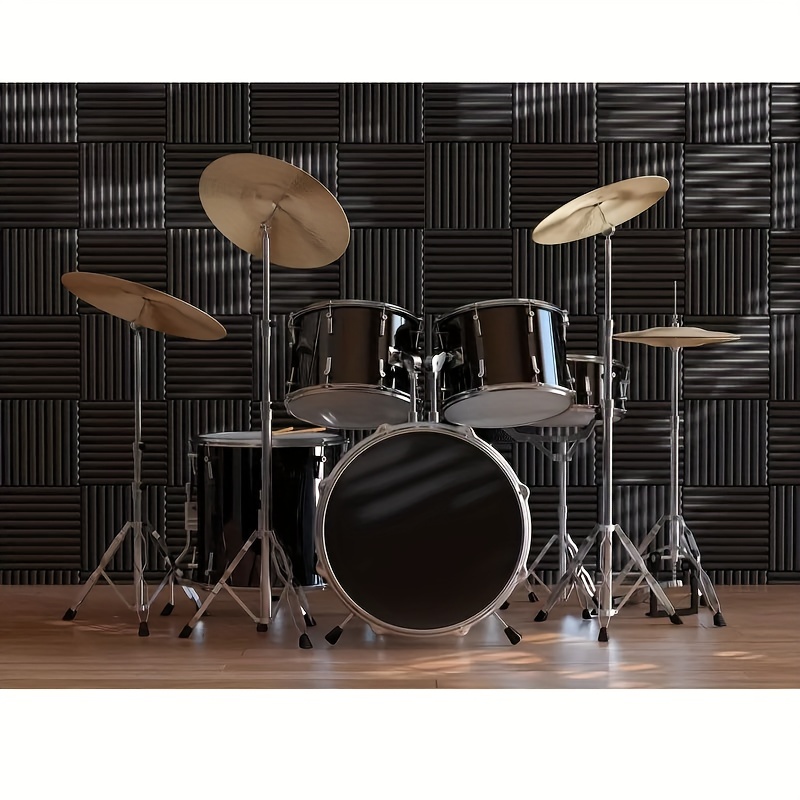 Make friend 24PCS 300x300x25mm Studio Acoustic Foam Sound Insulation  Treatment Panels KTV Drum Room Wall Soundproof