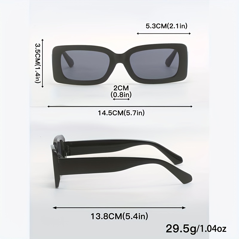 Eyegla 8 Pack Retro Rectangle Sunglasses for Women Trendy Square Party  Glasses Bulk for Women Men