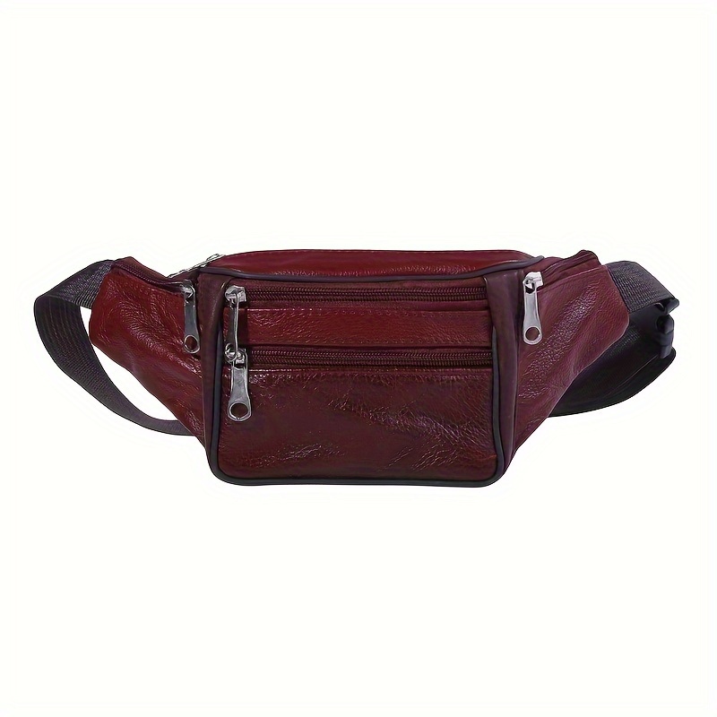Genuine Leather Belt Waist Bag Pack Cowhide Pouch Shoulder Bag For Mobile  Phones