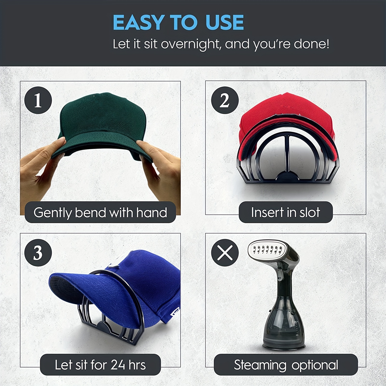 Cap Hat Bill Bender Baseball Cap Brim Shaper Curver - Earth Safe