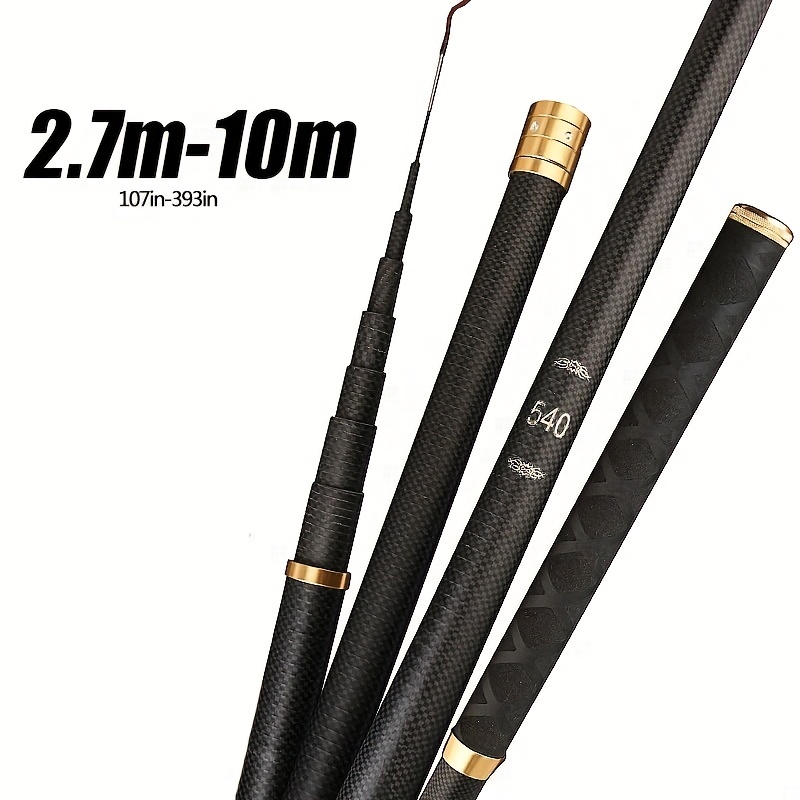 Telescopic Carbon Fishing Rod 3.6-10m Big Fish Rods Fishing Rods  Ultra-Light Ultra-Hard for Rivers, Lakes, Ponds, Reservoirs, Streams and  Other Waters