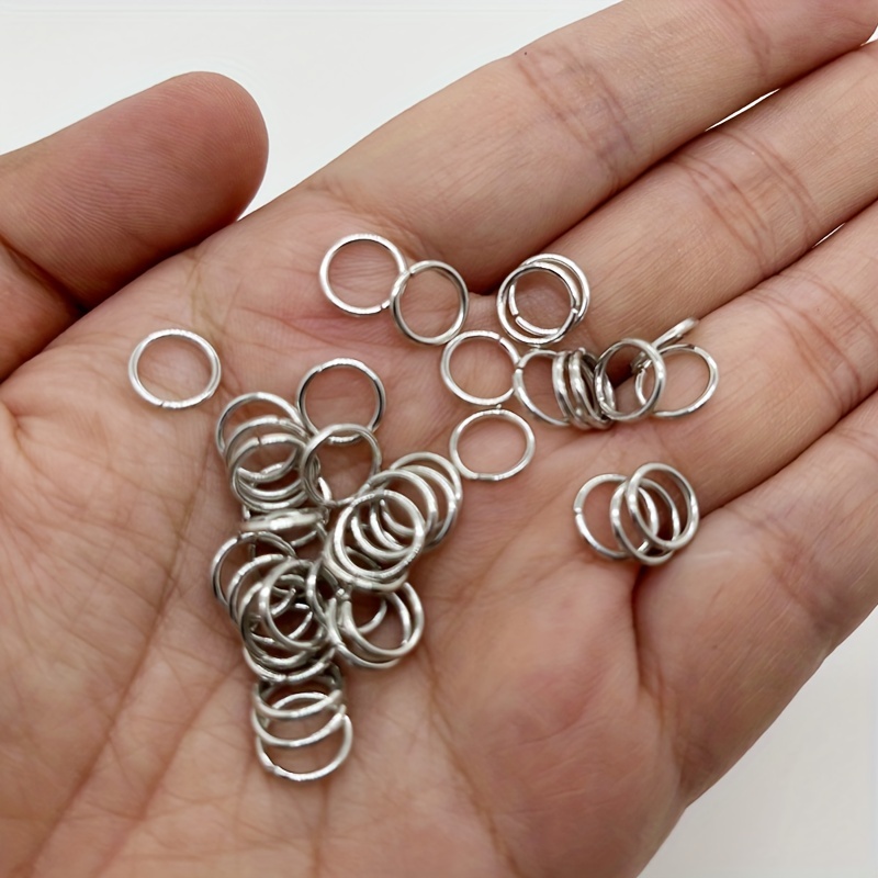 Stainless Steel Rings Jump Rings Small Connection Ring Open - Temu