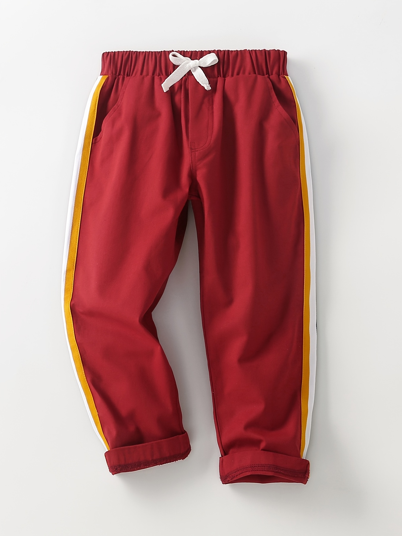 Pantalones de chándal de rayas para niños de 2-12 años Pantalones AGreen2-3  años