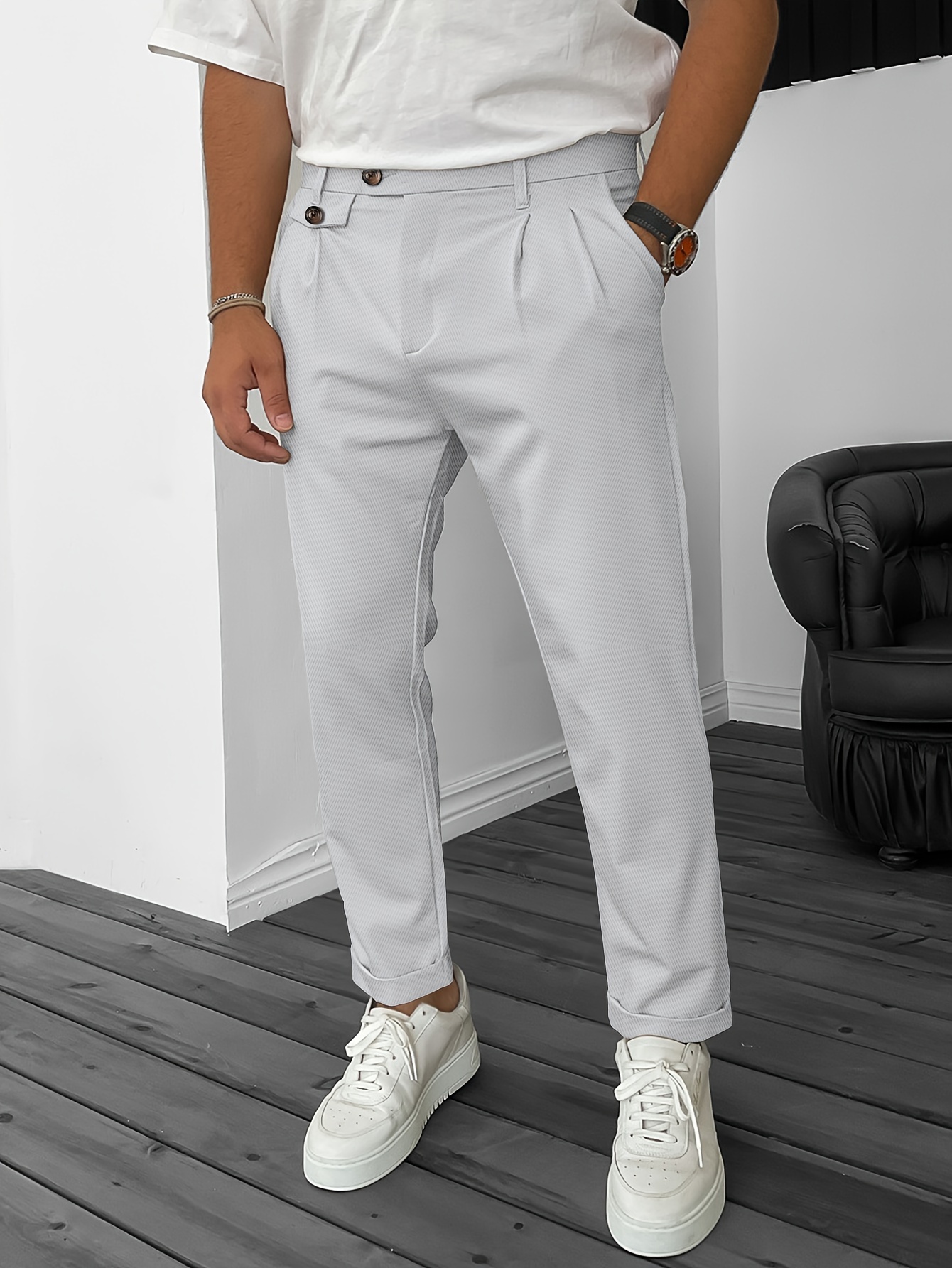 Semi formal white on sale pants