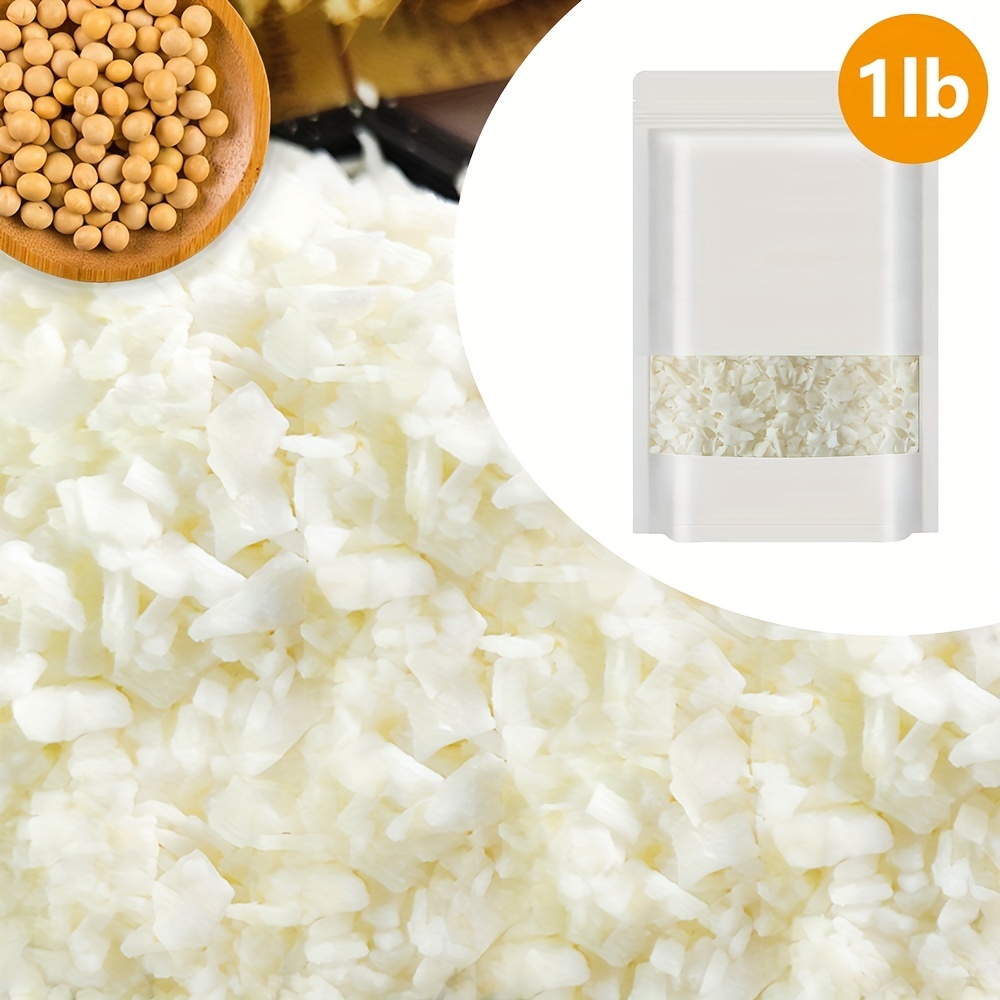 Pure White Soy Wax Flakes natural Soy Wax Bulk For Candle - Temu