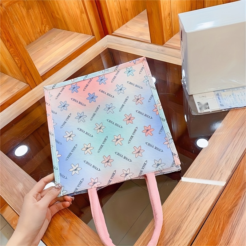 Rainbow Color Handbag Small Square Bag Waterproof Bag