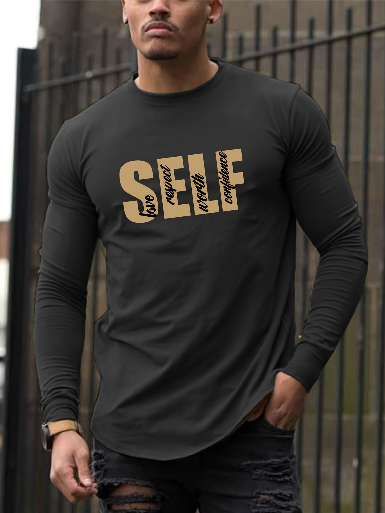 Self sales print shirts