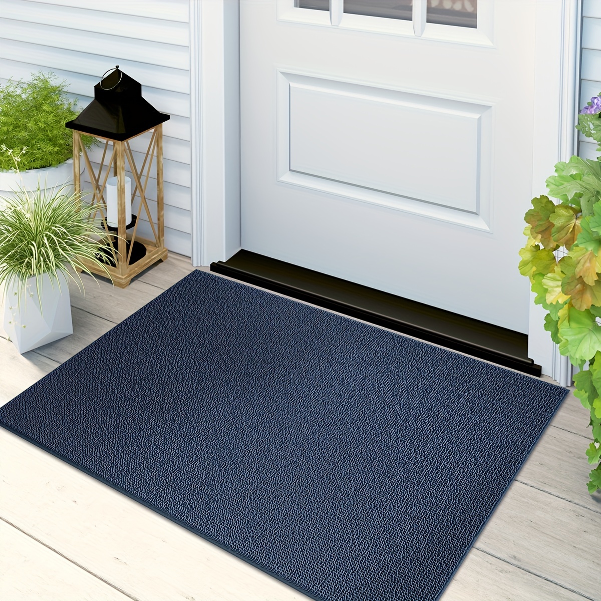 Welcome Mat, Durable Floor Mat Front Door Mat, Indoor Outdoor Entrance Mat,  Door Rugs for Entryway, Low Profile Non-Slip Doormat