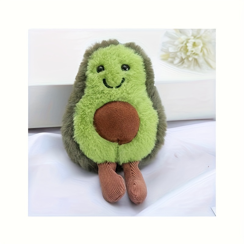 Avocado Keychain Mini Plush Stuffed Doll Schoolbag Car Cute Fruit