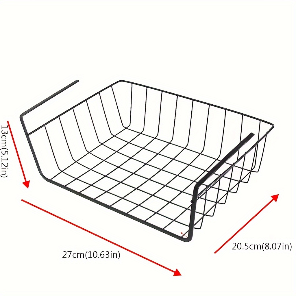 Under Hanging Basket Rack For Maximizing Storage Space Metal - Temu