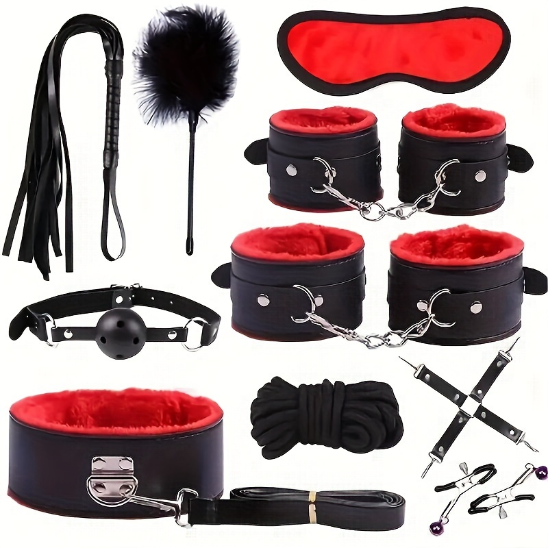 Bondage Set Bdsm Sex Product Erotic Toys For Adults Games Bdsm Sex Bondage  Set Hands Nipple Clamps Gag Whip Rope Sex Toys L220808 From Heijue02,  $20.28