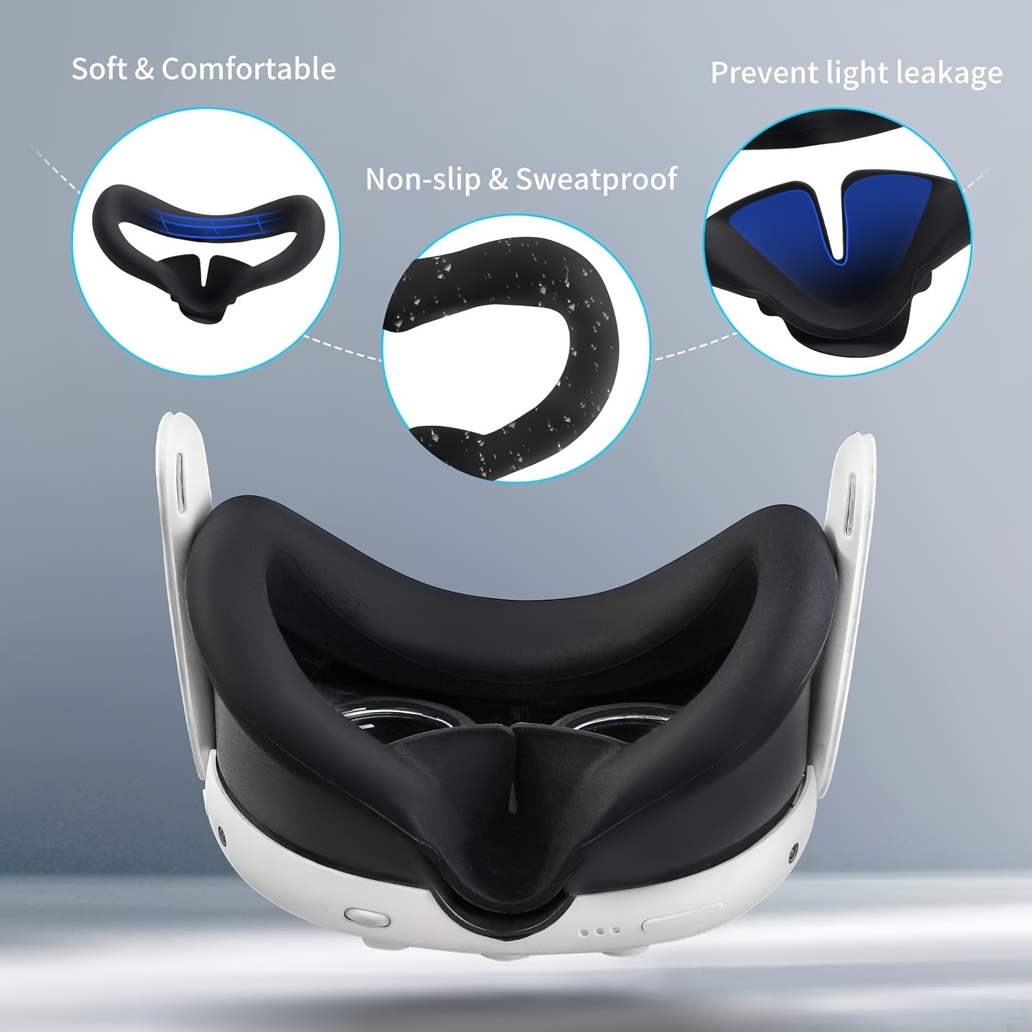 VR cubierta protectora de silicona conjunto de 4 piezas