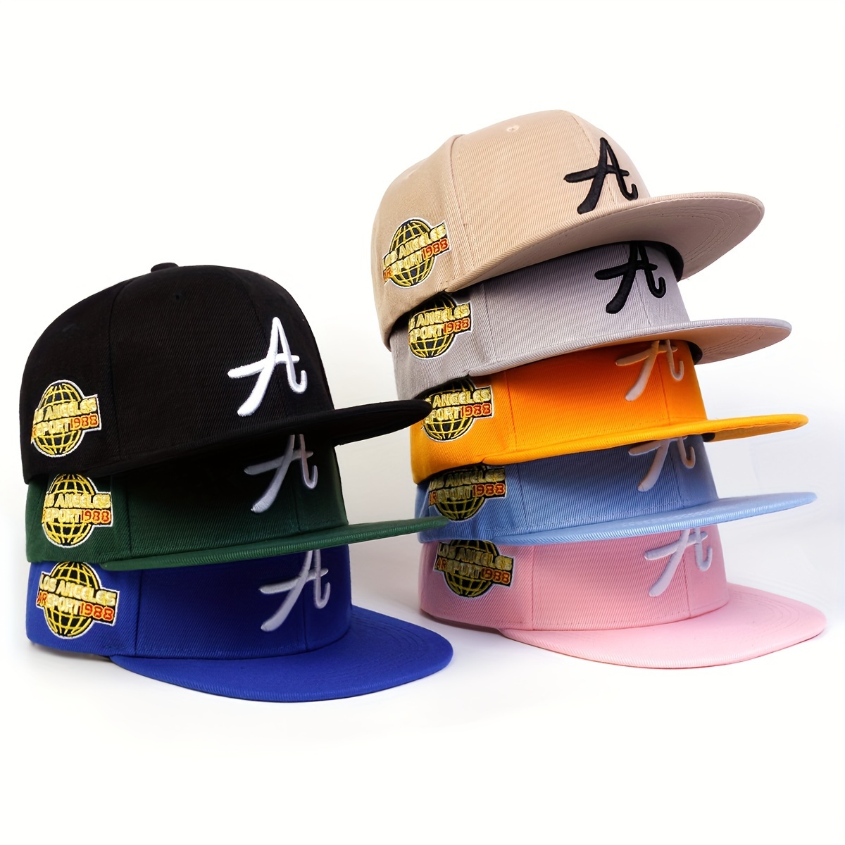 

Los Angeles Embroidery Baseball Cap Casual Hip Hop Snapback Hat Adjustable Sunshade Dad Hats For Women & Men