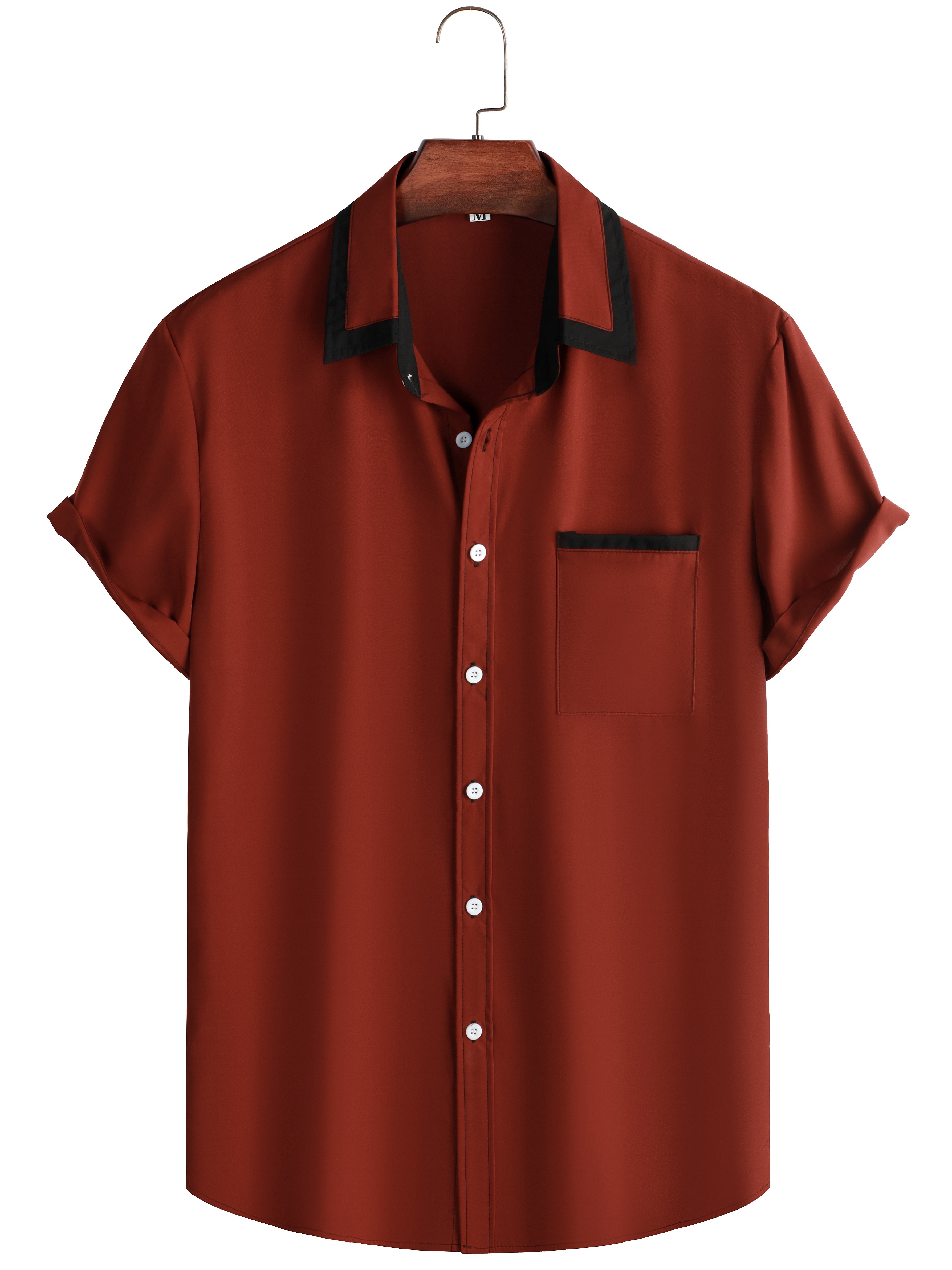 CYMMPU Men's Turn Down Neck Business Blouse Clearance Going out Tops for  Men Summer Tees Short Sleeve Shirts Trendy Slim-fit Tunic Solid Color 2023  Fashion Tshirts Red XXL 