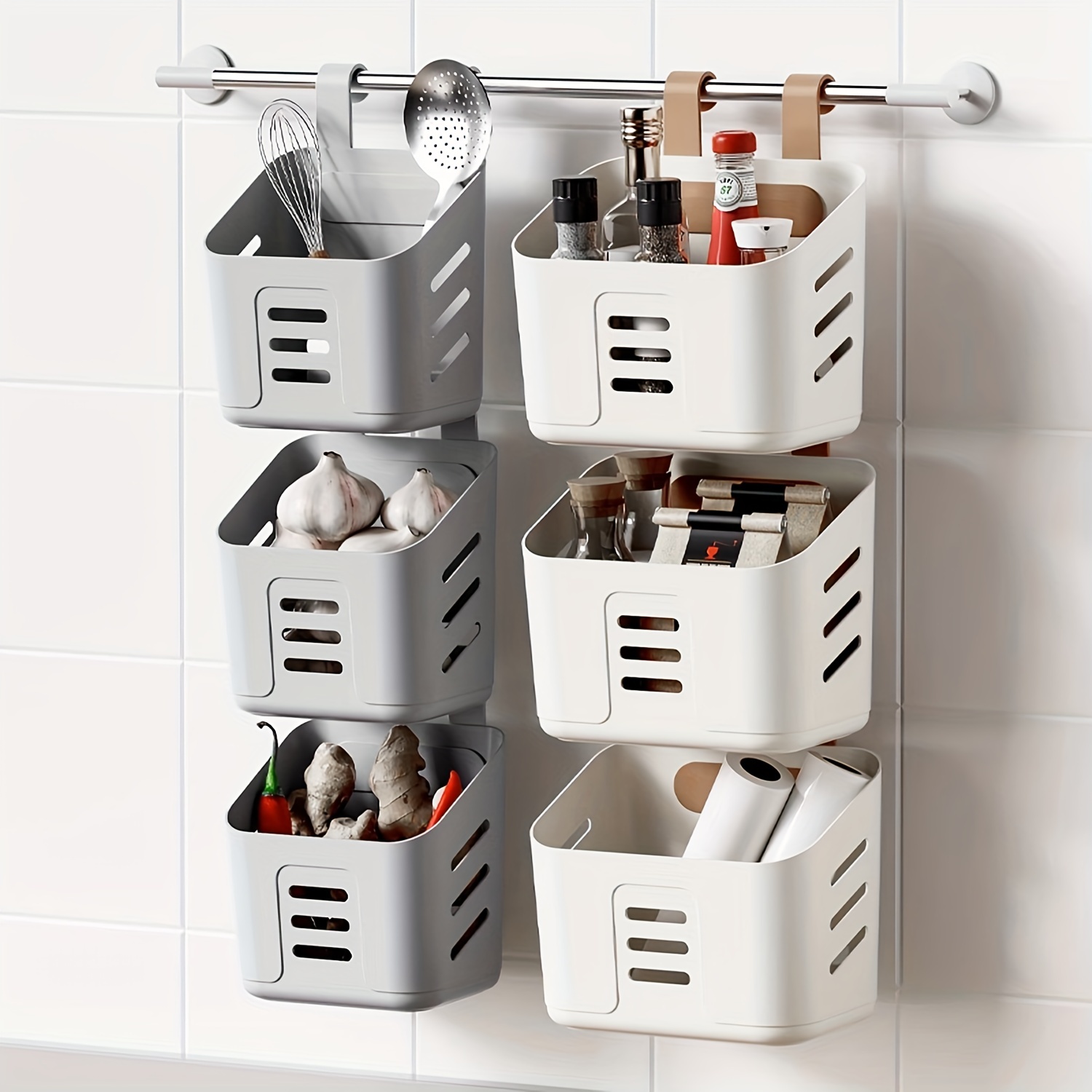 Small Hanging Toiletry Storage Basket Durable Stationery - Temu