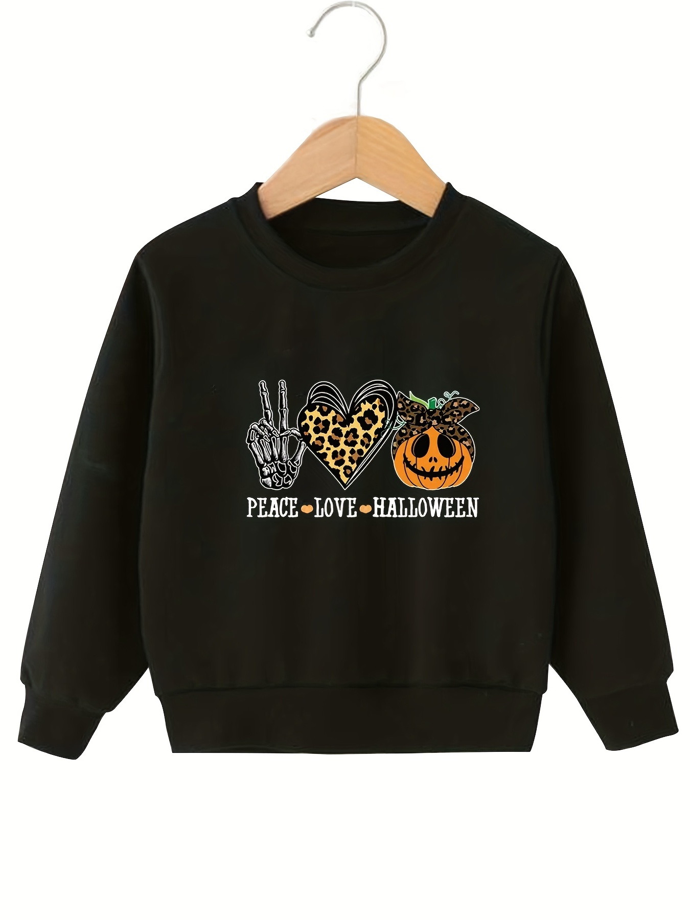 Felpa Pullover A Maniche Lunghe Con Stampa Di Orecchie Rosse Per Bambina  Dolce Cartone Animato Per Halloween, Vestiti Per Bambini Per L'autunno E  L'inverno, Regalo Di Natale - Temu Italy