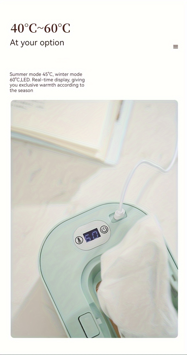 Scaldasalviette Regolabile da 40 ℃ a 60 ℃,Scaldasalviette Per Neonati, 3  Modalità di Temperatura Dispenser di Salviette Umidificate Per Neonati,  Scaldasalviette Portatile USB di Grande(Bianco) : : Prima infanzia