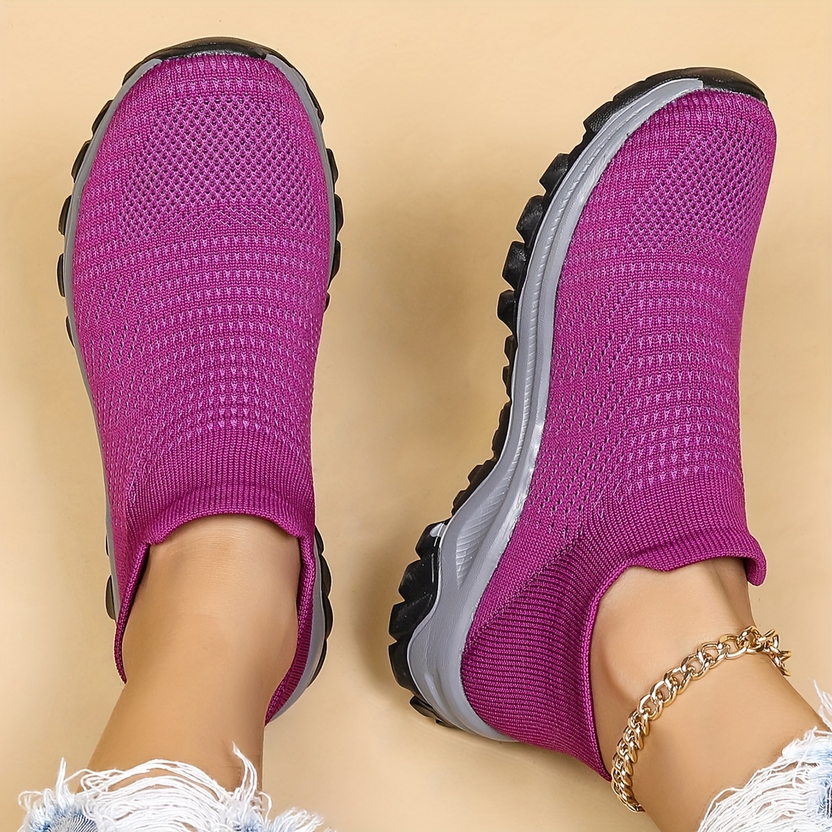 Womens purple 2025 walking shoes