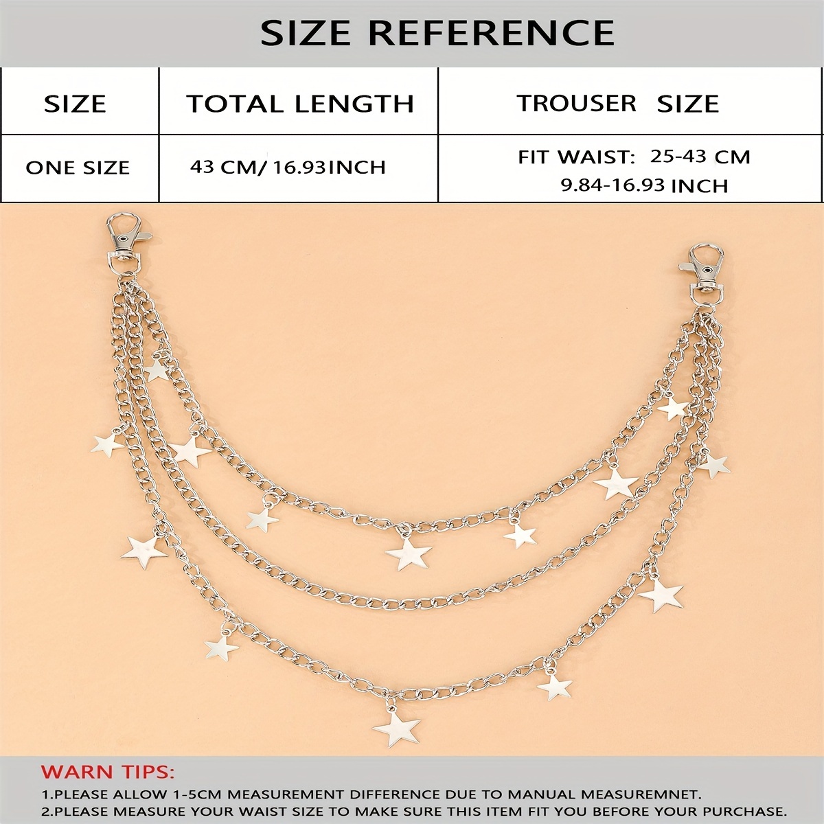  Layered Pant Chains for Women Star Jean Chains Belt for Girls  Y2K Accessories for Teen Girls Silver Punk Hip Hop Trousers Skirt Chains  Pocket Wallet Key Chain : Clothing, Shoes 