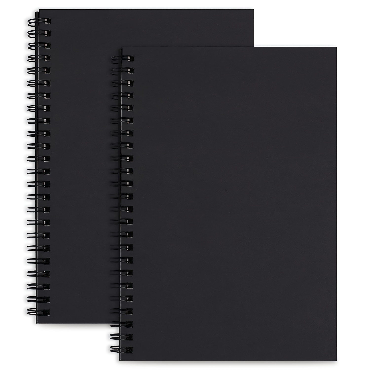 Black Paper Notebook: Plain Ruled Journal with Softcover for Work, School and College Supplies | 100 Pages | Compact Size: 6 x 9 in