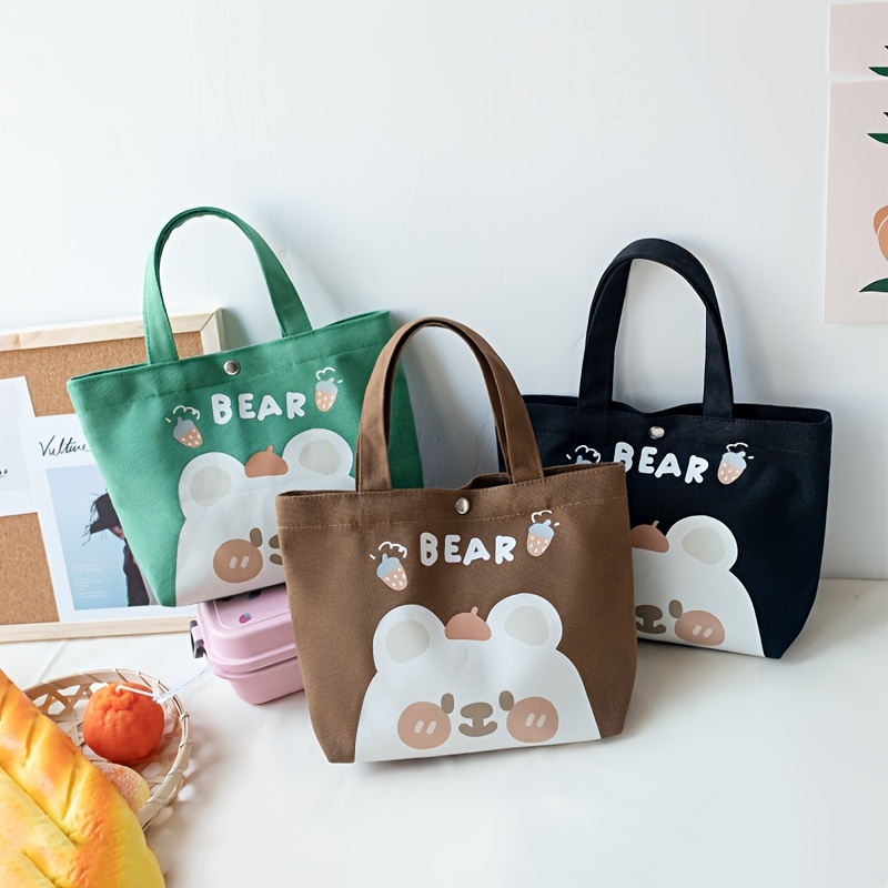 We Bare Bears Lazy Tote Shopping Bag Miniso