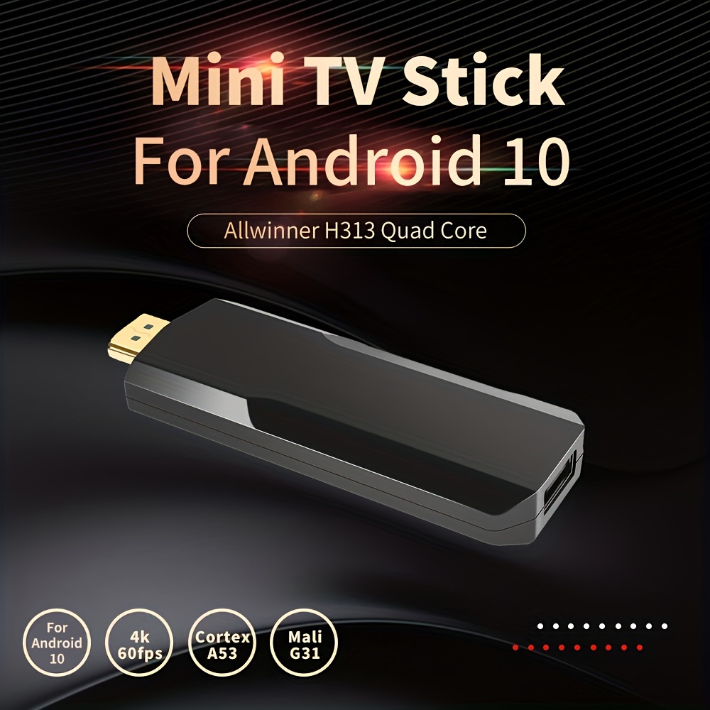 Mxqmini Tv Stick With Android 10.0 4k Smart Tv Box Wifi Mini Smart