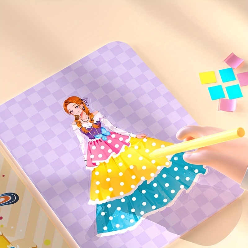 4Pcs Fantasy Princess C Kid Toy Fashion Drawing Creative Poke Art