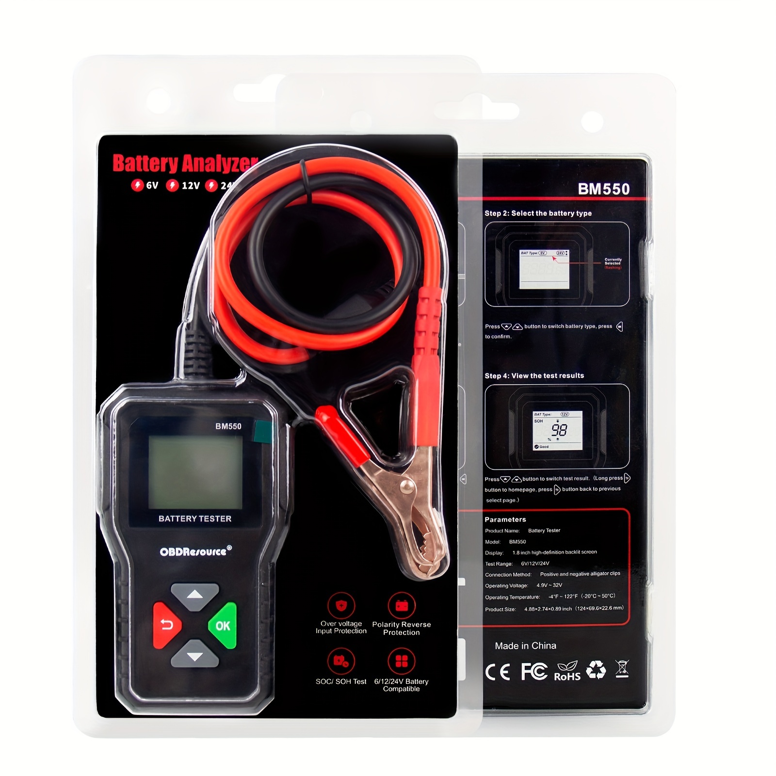 Battery Tester Digital Alternator For Auto Car Motorcycle - Temu Philippines