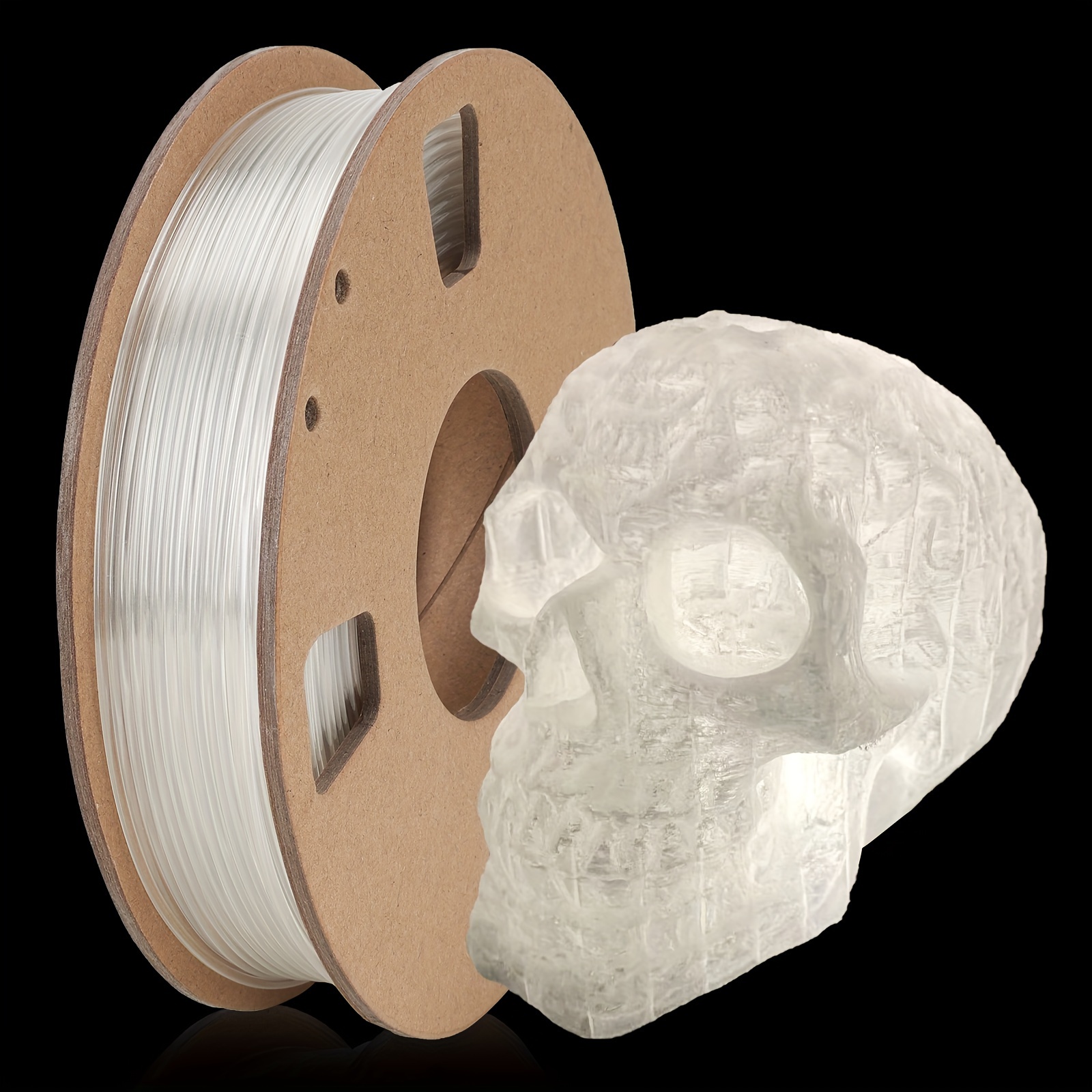 Iwecolor Petg Transparent Filament 1.75 +/- /7.05lbs Spool, Petg