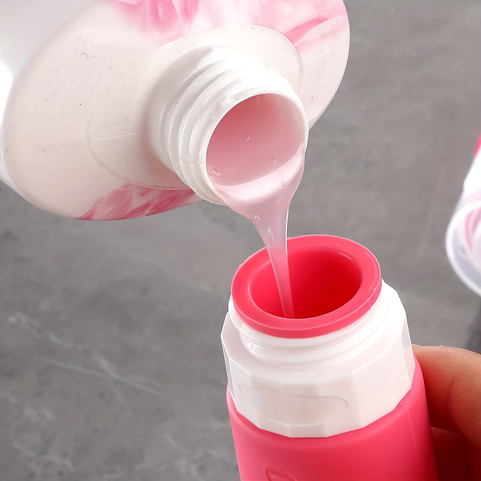 Silicone Travel Bottle Set 90ml Squeezable for Lotion Shampoo Soap