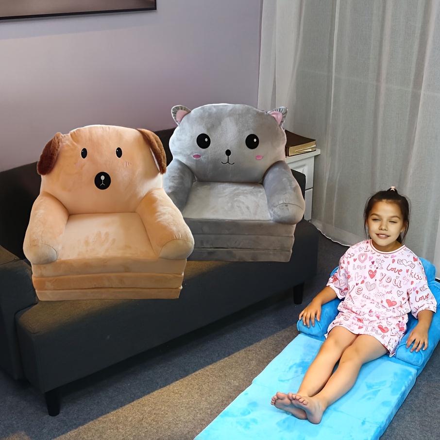 childrens folding sofa toddler stool nursery baby chair cushioned   childrens sofa seat cover plush lazy recliner sofa washable