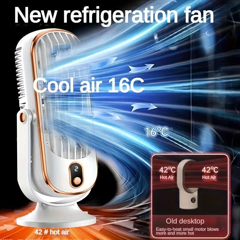 1pc portable air conditioning fan home small air cooler 5 speed air cooling fan 720 surround blower travel camping outdoor motorhome portable usb fan outdoor travel personal cooling fan portable quiet fan bedroom with cold air mini fan working