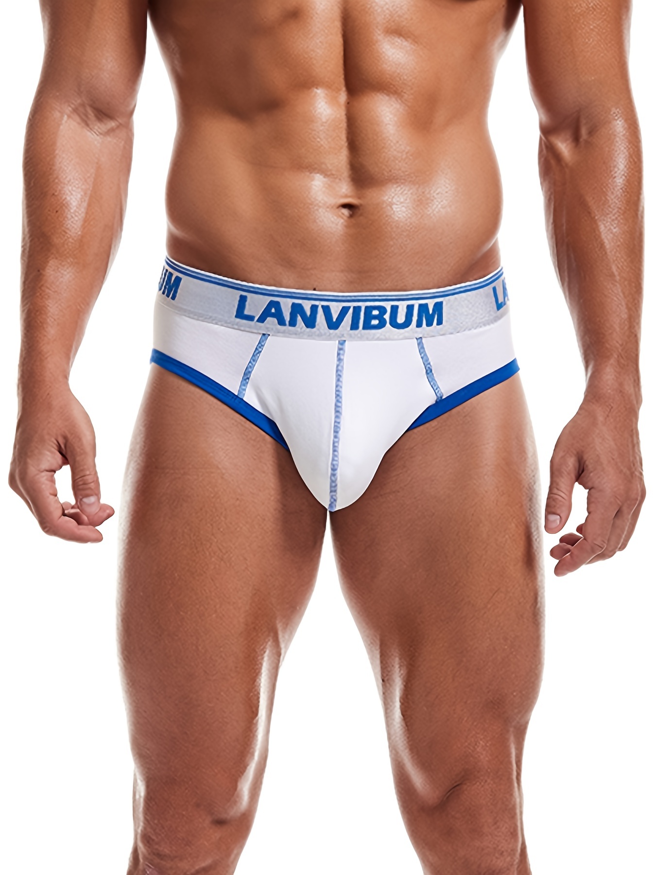 Men's Sexy U Convex Inner Pouch Low Waits Briefs Breathable - Temu