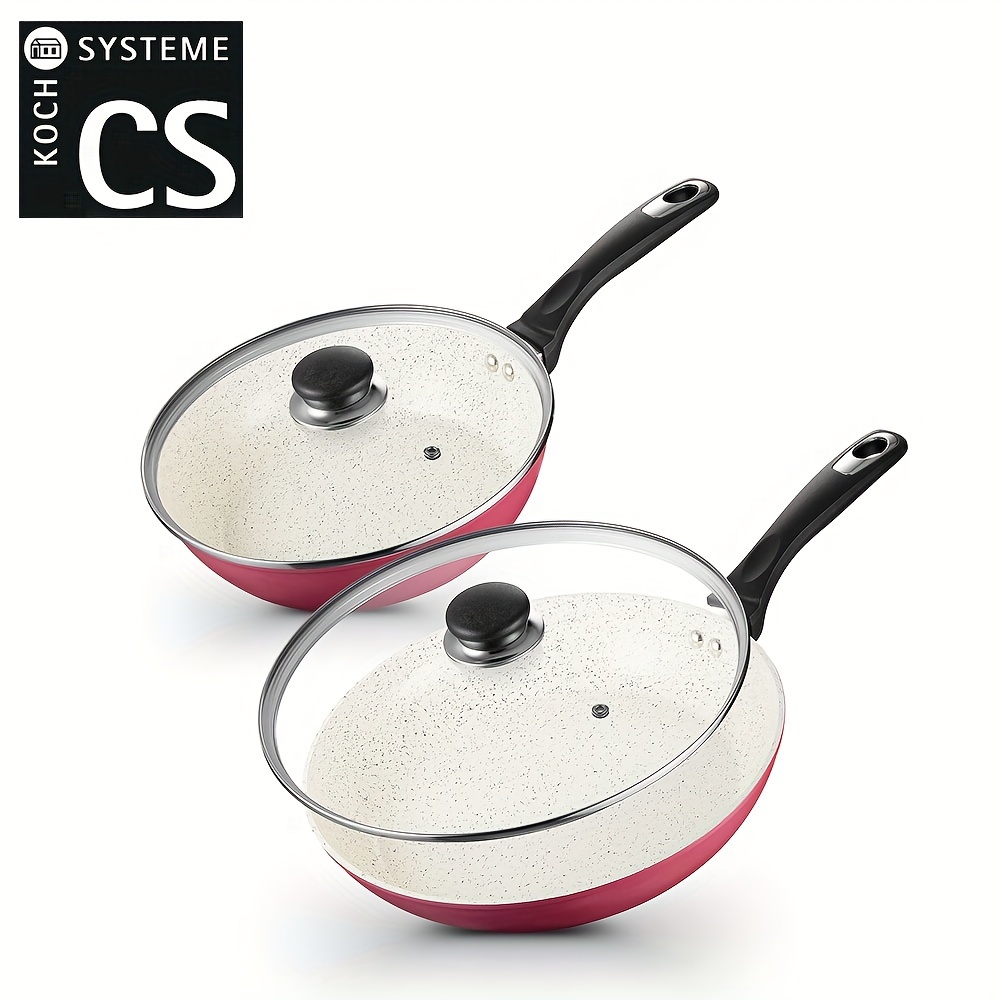 Nonstick Ceramic Cookware Set Non Toxic 100% PFOA Free Compatible