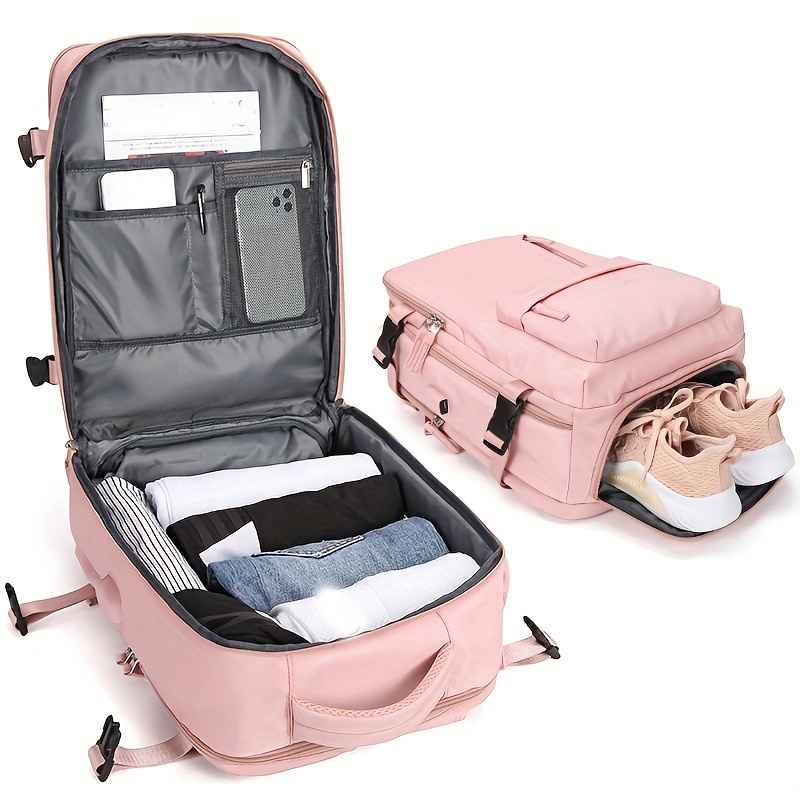Mochila de viaje impermeable para hombres y mujeres, bolsa de equipaje de  almacenamiento de computadora portátil multifunción, regalos del Día del Pad