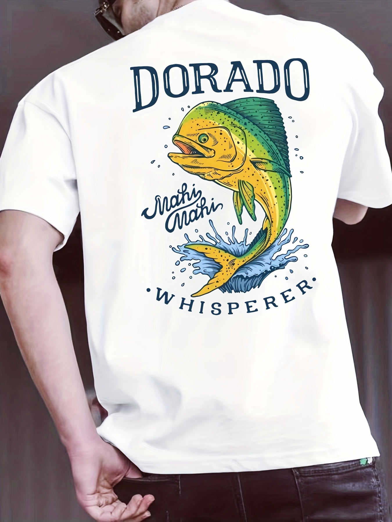 Mahi Dorado Dolfin Camisas de pesca para hombre Camisas de manga larga