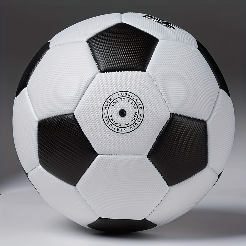 Ballon Football Noir Blanc Ballon Football Motif En Temu France