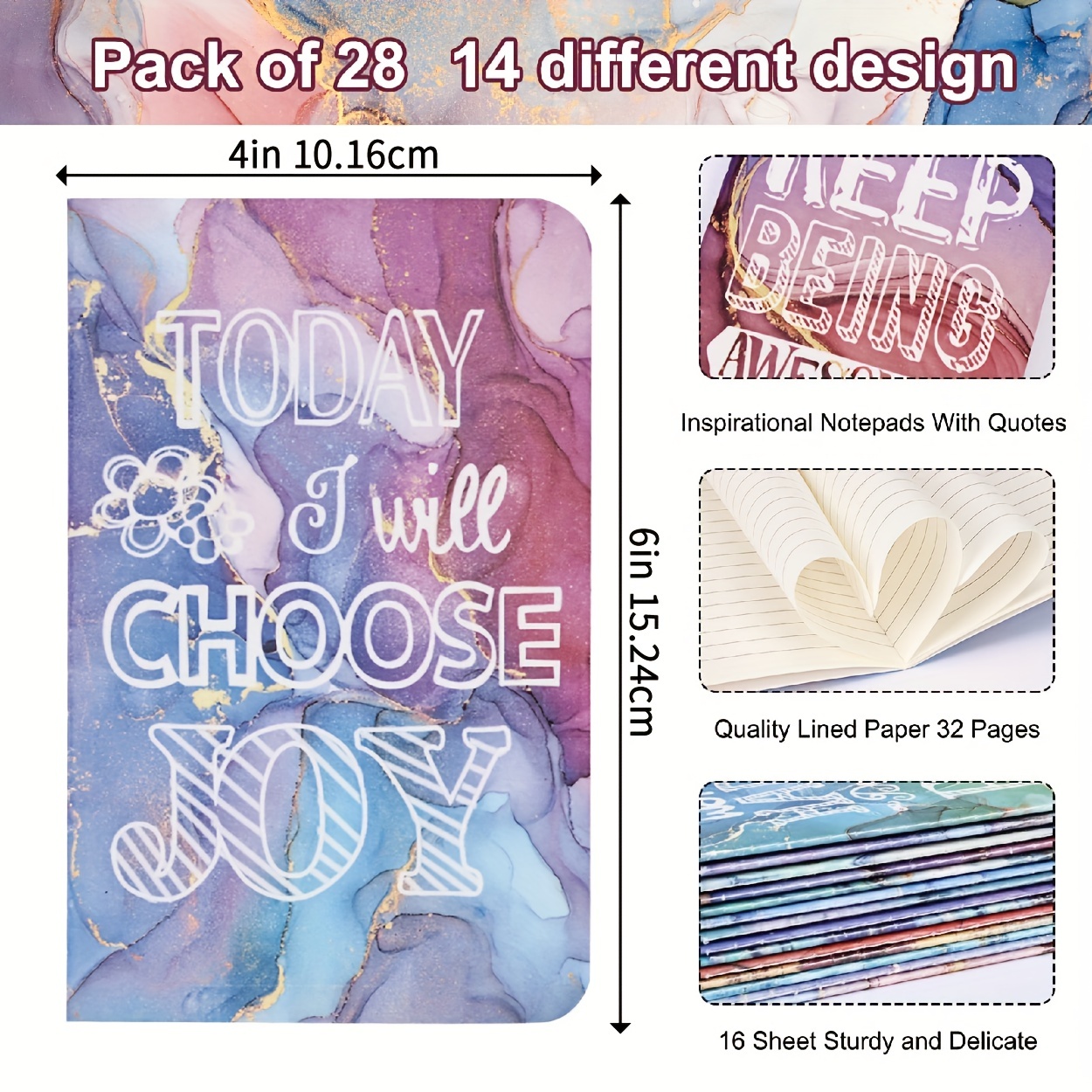 Mini Notebooks Inspirational Journals Bulk 32 Pages Lined - Temu