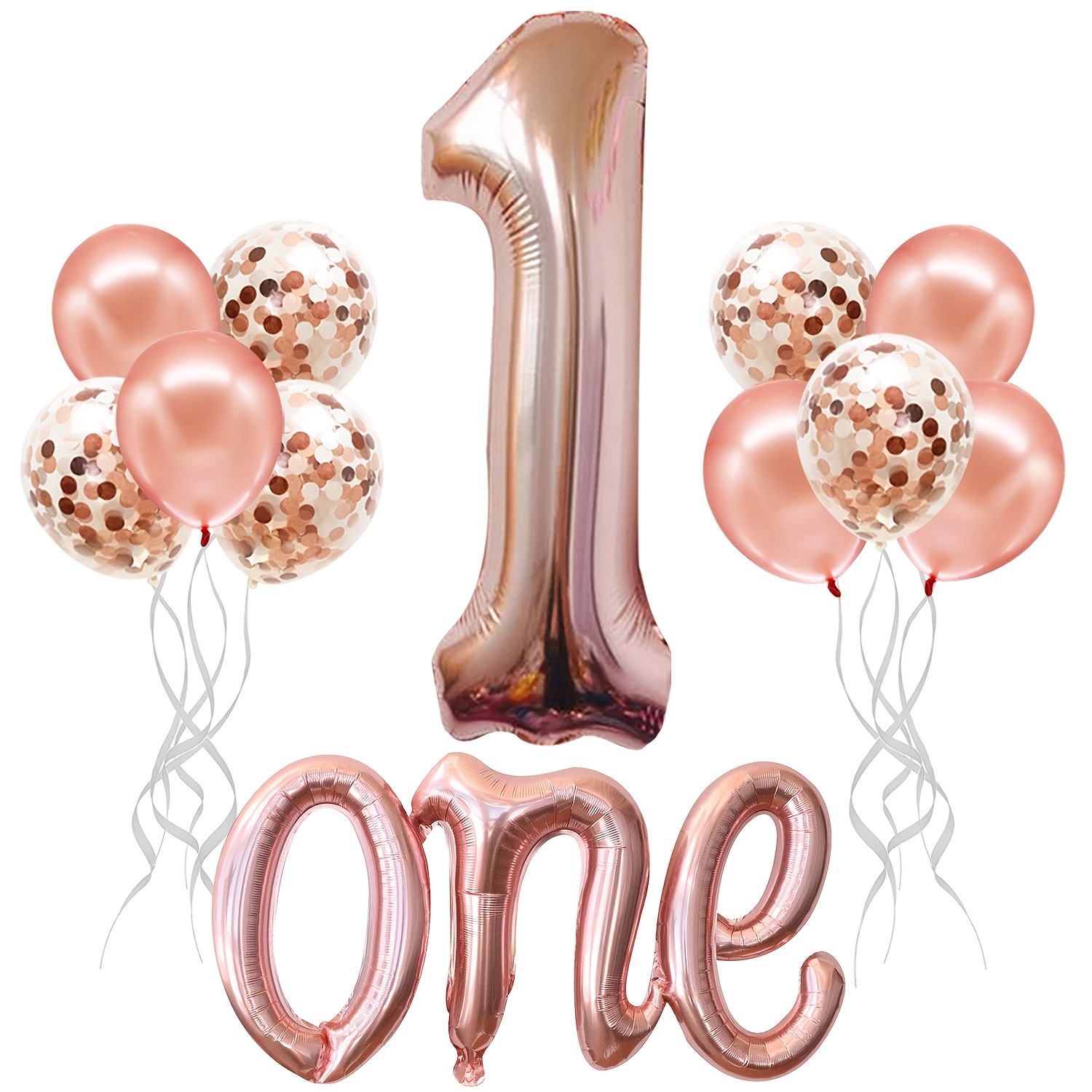 40 / 101cm rosa/azul número 1 globo de papel de aluminio/decoración de  fiesta de cumpleaños/decoración de primer cumpleaños/globo de fiesta de  primer cumpleaños de niña -  México