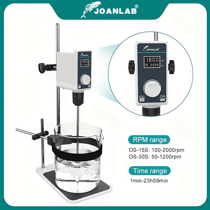 Digital Display Strong Electric Mixer Electric Lab Overhead Stirrer  Laboratory Precision Force Increasing Timing Electric Mixer
