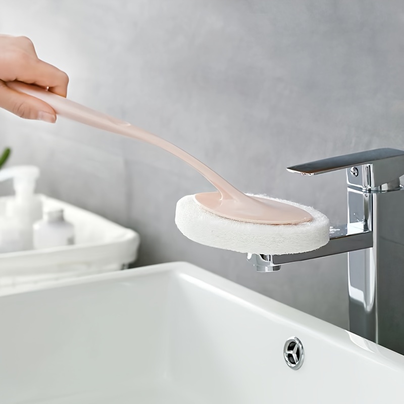 1pc Handle Bath Tub Brush, Multi-functional Kitchen Sink Tile Pan