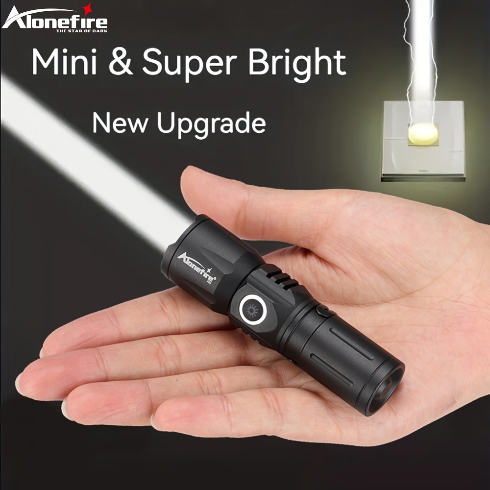 Portable USB&Battery Powered Powerful Led Flashlight Bright Small Pocket  Flashlights Compact Flash Lights For Night Outdoor Avtivities 