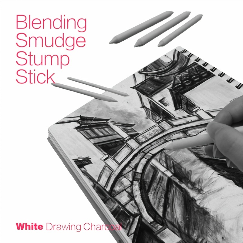 Blending Smudge Stump Stick Sketch Art White Drawing - Temu