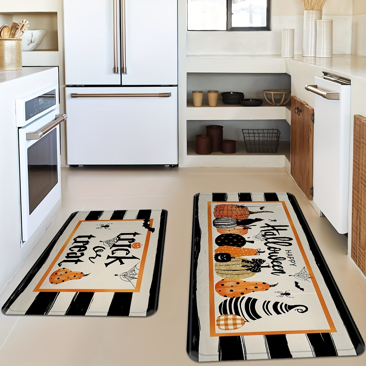 NEW Mickey Mouse Kitchen Floor Mat Rug Anti Fatigue Fall 🎃 Thanksgiving  Pumpki