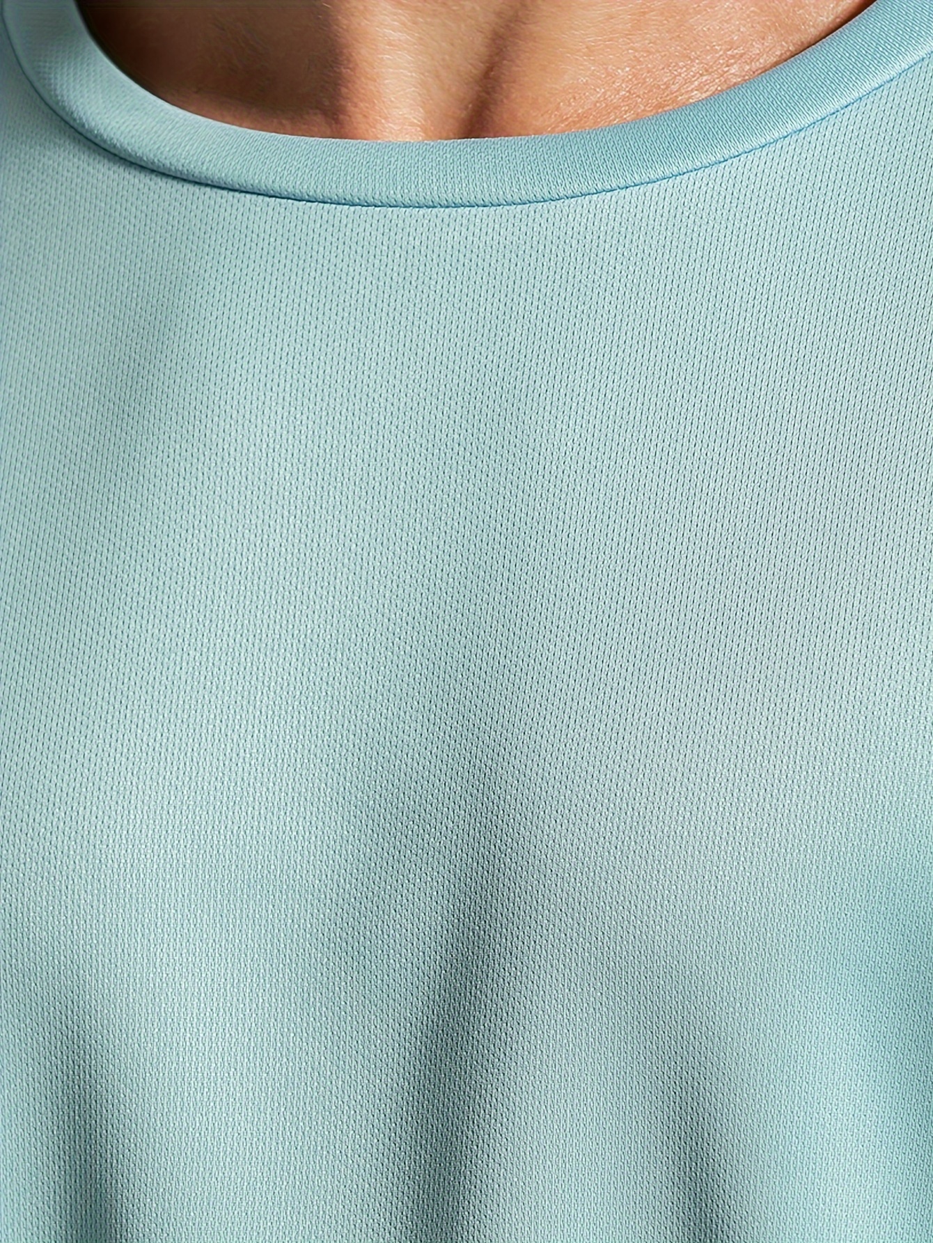 Plus Size Men's Solid T-shirt, Casual Comfy Crew Neck Short Sleeve Tee For Summer Outdoor, Men's Clothing