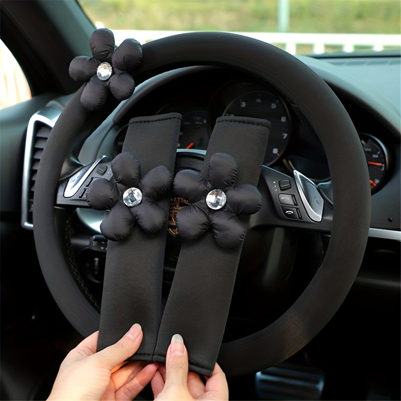 Coussinet de ceinture de sécurité solide pour voiture, 2 pièces