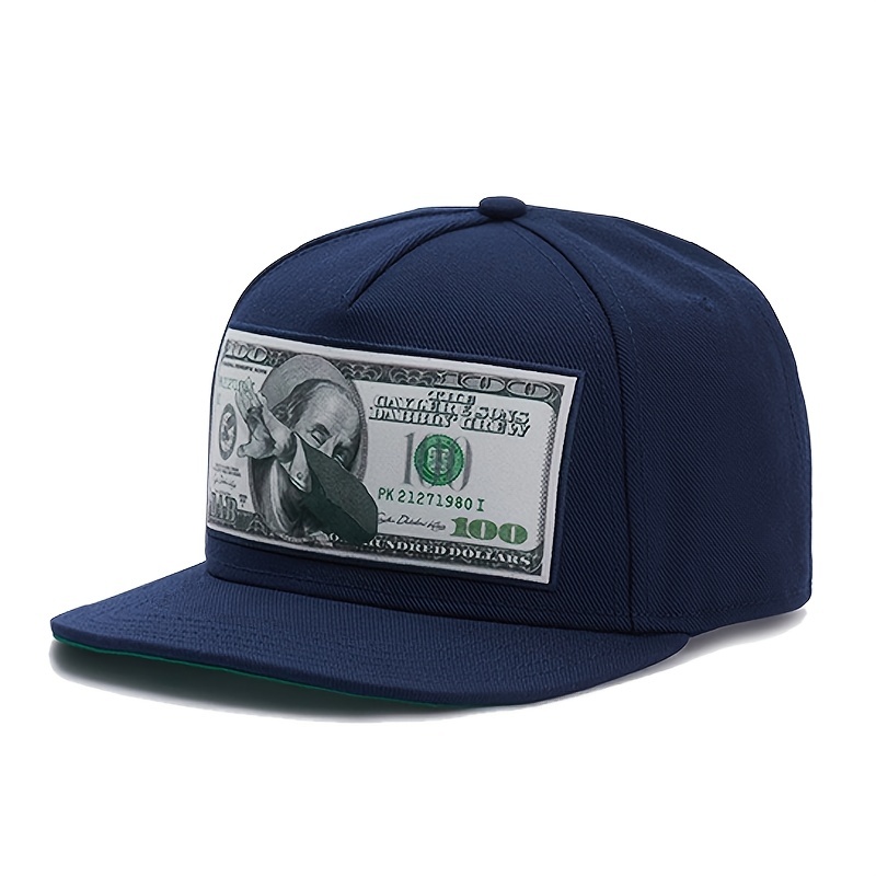 100 Dollar Bill Funny Pattern Hip Hop Hat For Men - Lowest Price