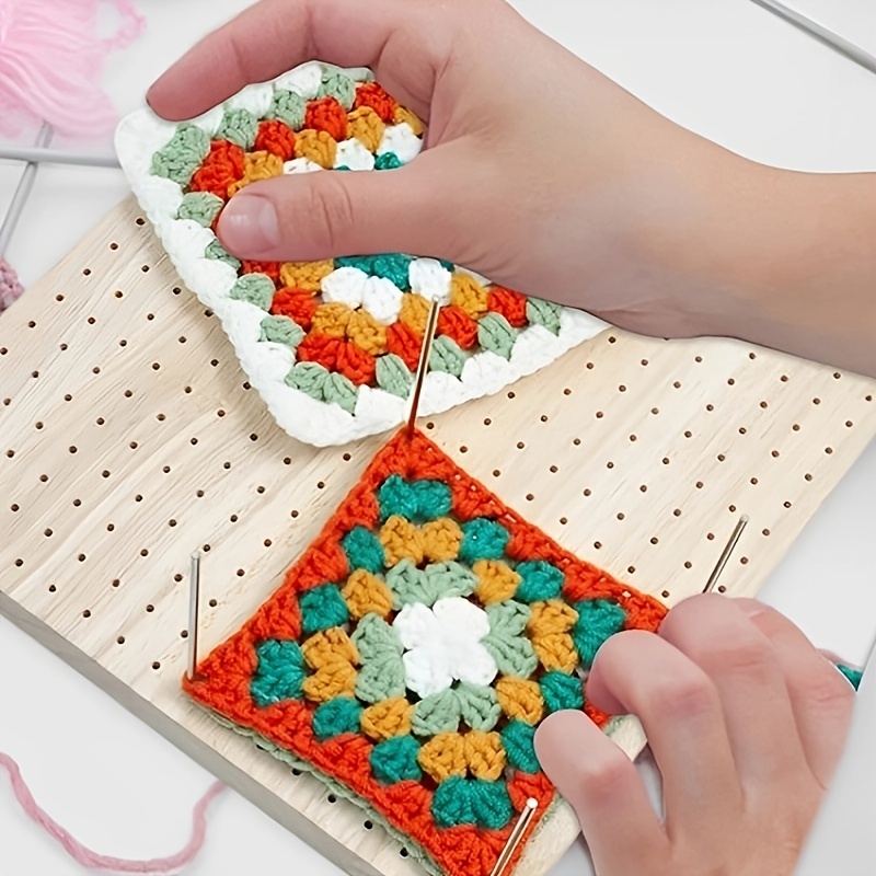 Crochet Blocking Board Accessory Part Kit Wooden Handcrafted Knitting  Blocking Mats and Pins for Knitting and Crochet Projects