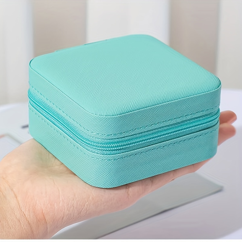  Gossiribbn Jewelry Storage Bag Anti Tarnish Portable PU Leather  Foldable Jewelry Storage Roll for Earrings, Necklaces, Rings, Bracelets,  Brooches (Blue,16 * 14 * 4.5 cm /6.3 * 5.5 * 1.77 in) : Clothing, Shoes &  Jewelry