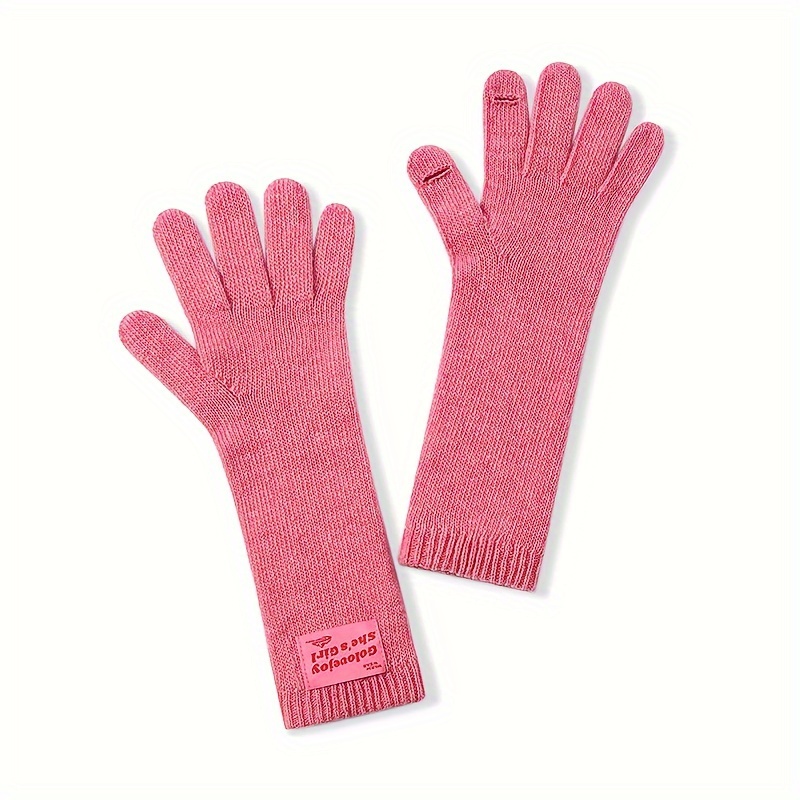 Winter Knitted Gloves for Men and Women, Warm Windproof Touch Screen Gloves